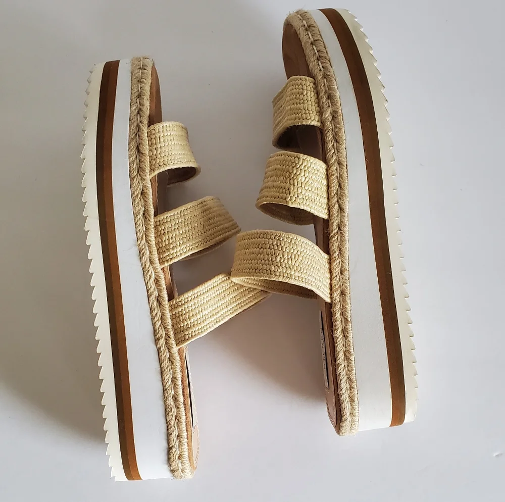 STEVEN New York LANCEY Jute Plataforma Sandals.‎